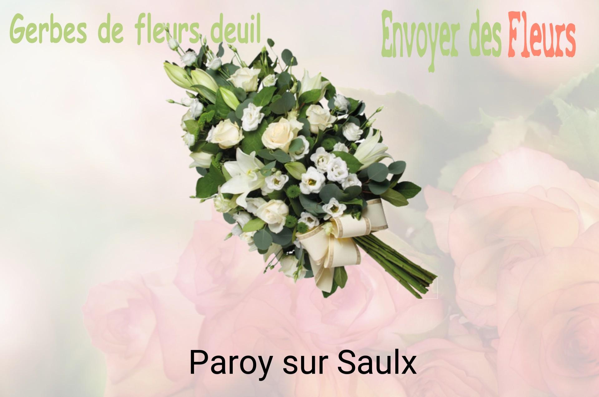 Gerbe de fleurs de deuil livrée à Paroy-sur-Saulx